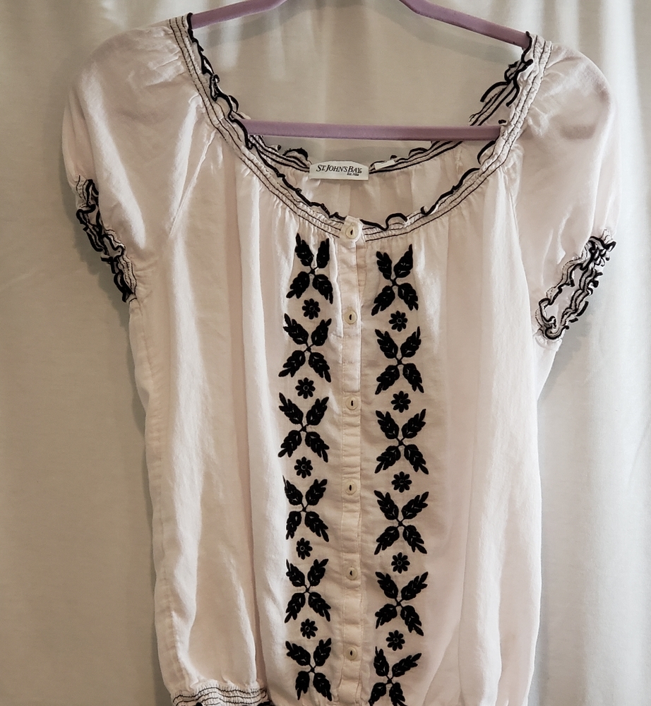 St. John's Bay White Blouse